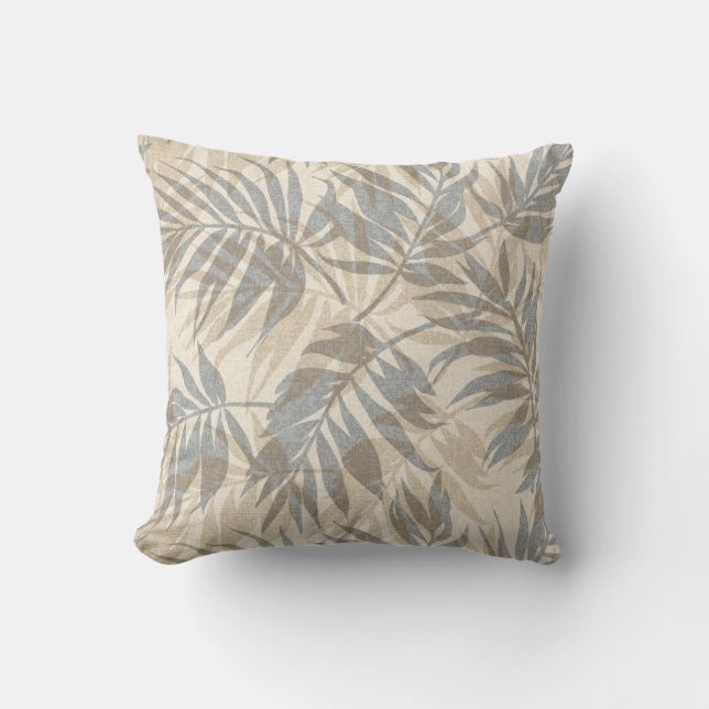 Areca Palms Hawaiian Tropical Vintage Cushion (Front)