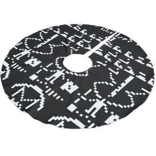 Arecibo Binary Message 1974 Brushed Polyester Tree Skirt