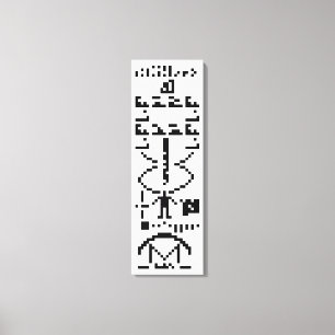Arecibo Binary Message 1974 Canvas Print