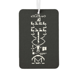 Arecibo Binary Message 1974 Car Air Freshener