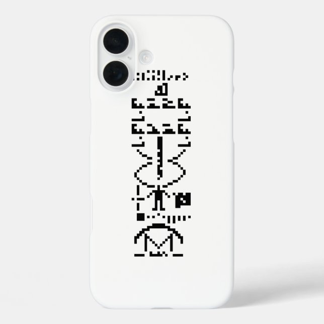 Arecibo Binary Message 1974 Case-Mate iPhone Case (Back)