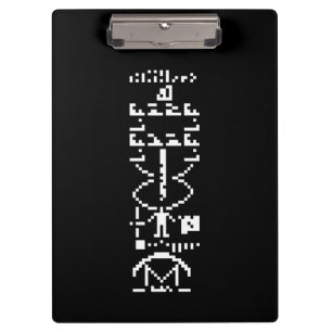 Arecibo Binary Message 1974 Clipboard