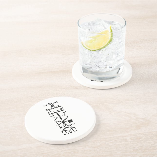 Arecibo Binary Message 1974 Coaster (Side)