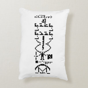 Arecibo Binary Message 1974 Decorative Cushion