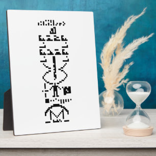 Arecibo Binary Message 1974 Plaque