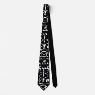 Arecibo Binary Message 1974 Tie