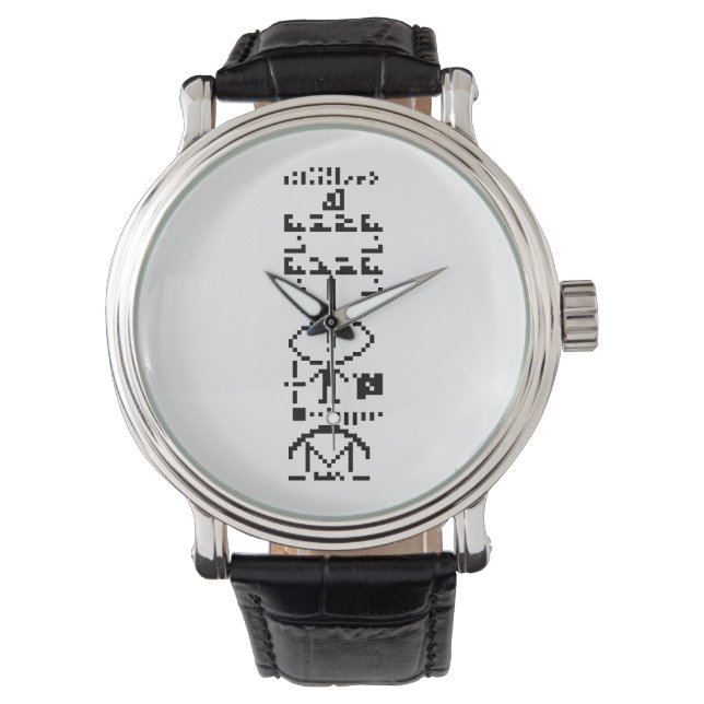 Arecibo Binary Message 1974 Watch (Front)