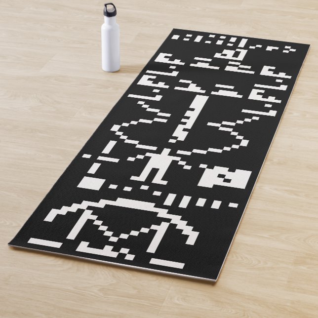 Arecibo Binary Message 1974 Yoga Mat (In Situ)