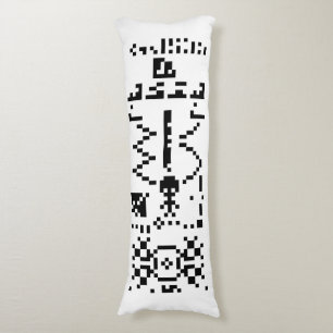 Arecibo Binary Message Reply Body Cushion