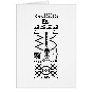 Arecibo Binary Message Reply Card