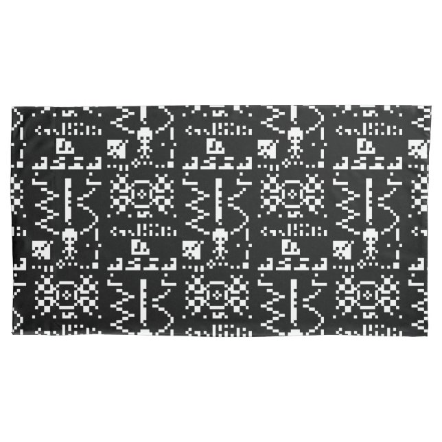 Arecibo Binary Message Reply Pillowcase (Front-Left)