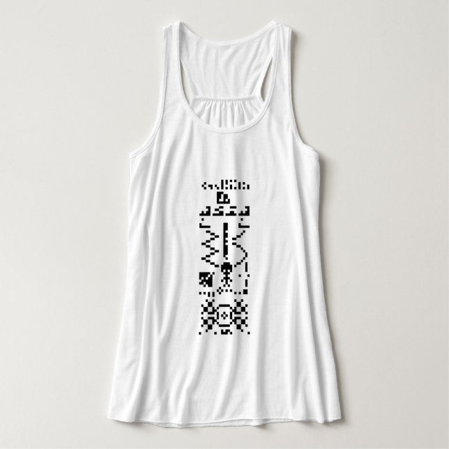 Arecibo Binary Message Reply Singlet (Design Front)