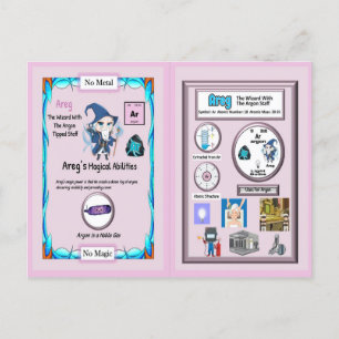 Areg - Wizard Argon Staff Postcard