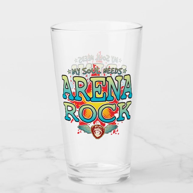 Arena Rock Soul Glass Tumbler (Front)