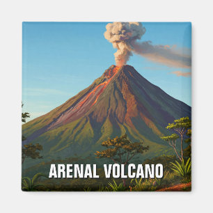 Arenal Volcano Costra Rica Travel Magnet