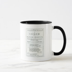 Areopagitica' a speech of John Milton Mug