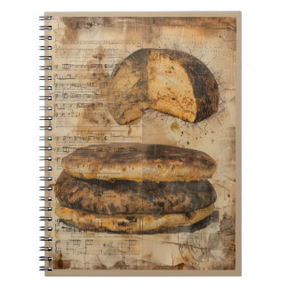 Arepa Bread Ephemera Collage Art Notebook