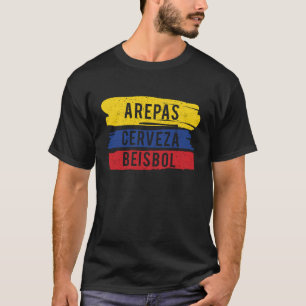 Arepas Cerveza Beisbol product Colombian baseball T-Shirt