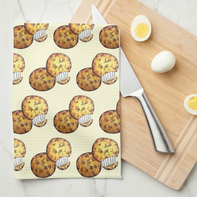 Arepas South American Venezuelan Colombian Food Tea Towel (Quarter Fold)