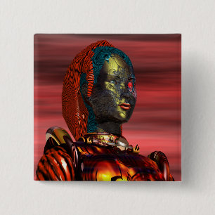 ARES - CYBORG 15 CM SQUARE BADGE