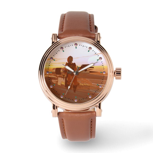 ARES CYBORG,DESERT HYPERION,SCIENCE FICTION Scifi Watch (Front)