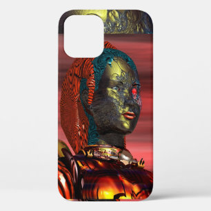 ARES /CYBORG PORTRAIT IN SUNSET Science Fiction iPhone 12 Case