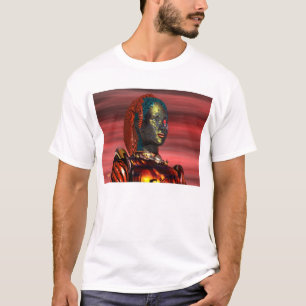 ARES - CYBORG PORTRAIT IN SUNSET T-Shirt