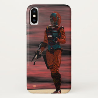 ARES CYBORG,RED SUNSET Science Fiction,Sci-Fi Case-Mate iPhone Case