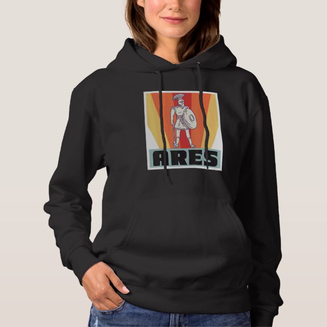 Ares Greece God Greek Mythology Ancient Greece Hoodie (Front)