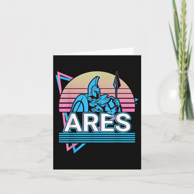Ares Greek God War  Card (Front)
