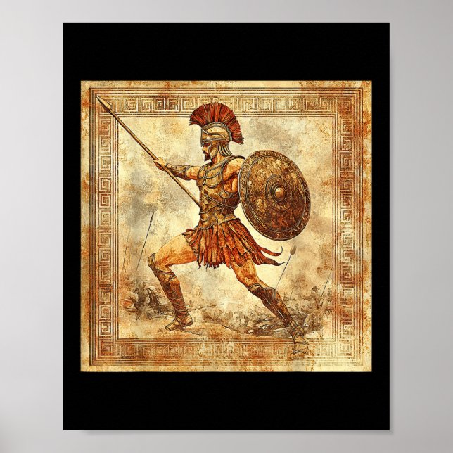 Ares Greek Warrior God Ancient Greece Mythology  Poster (Front)