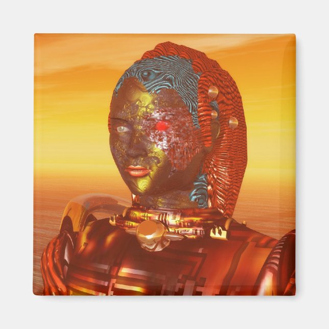 ARES IN DESERT OF HYPERION Science Fiction ,Sci-Fi Magnet (Front)