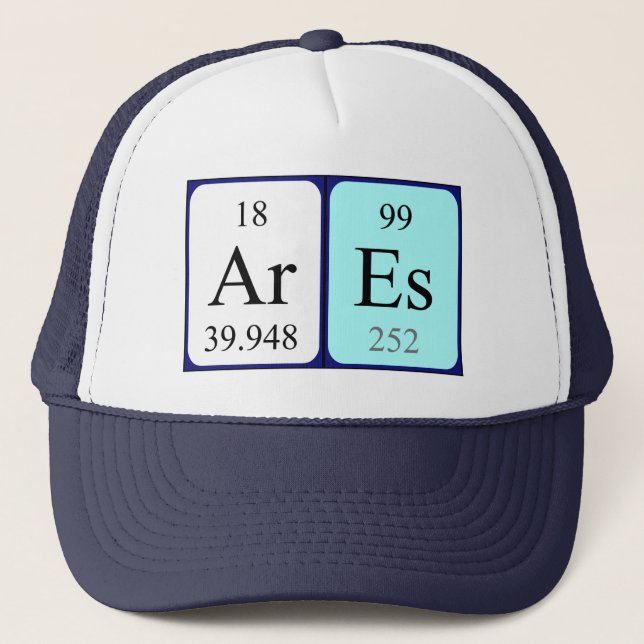 Ares periodic table name hat (Front)