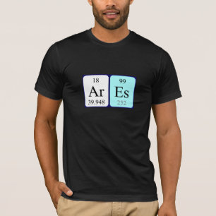 Ares periodic table name shirt