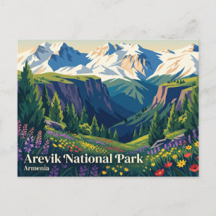 Arevik National Park Armenia Postcard