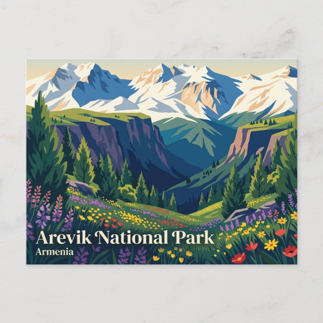Arevik National Park Armenia Postcard (Front)