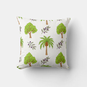 Argan and Date Palm Pattern Cushion
