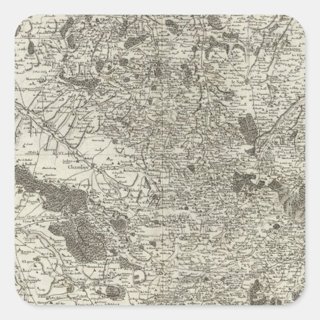 Argentan, Falaise Square Sticker (Front)