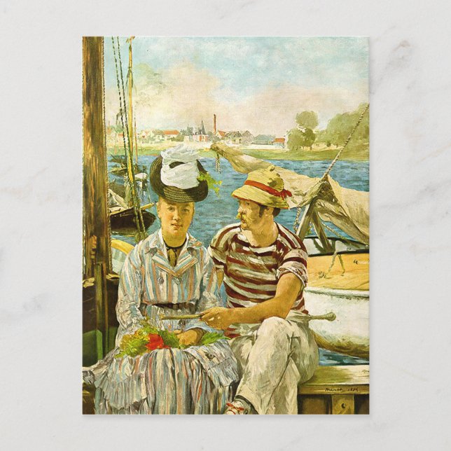Argenteuil Edouard Manet  Postcard (Front)