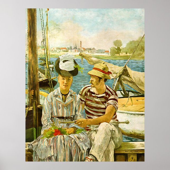 Argenteuil Edouard Manet Poster (Front)