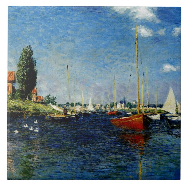 Argenteuil, famous painting, tile (Front)