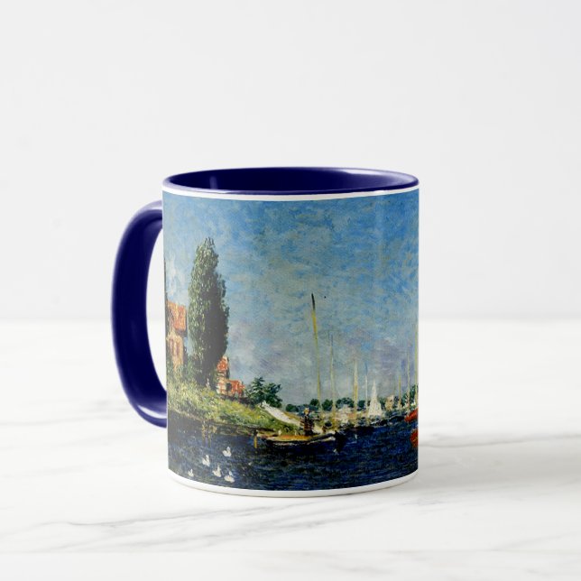 Argenteuil, fine art painting by Claude Monet Mug (Front Left)