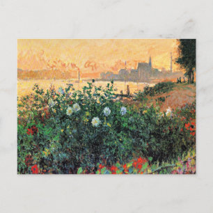 Argenteuil, Flowers by the Riverbank, Postcard