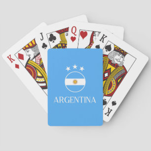 Argentina 2 White 3 stars Playing Cards
