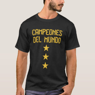 Argentina 3 Stars Argentinian Flag Three Stars 10 T-Shirt