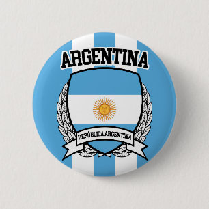 Argentina 6 Cm Round Badge