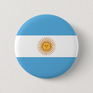 Argentina 6 Cm Round Badge