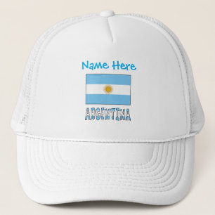 Argentina and Argentine Flag Blue Personalisation  Trucker Hat