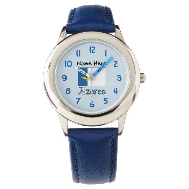 Argentina and Argentine Flag Personalised  Watch (Front)
