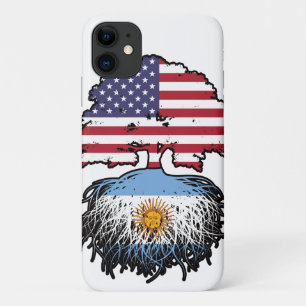 Argentina Argentine American USA Tree Roots Flag Case-Mate iPhone Case
